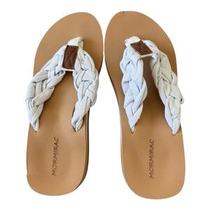 NWT Mormirac Braid Comfortable Arch Support Flip flops